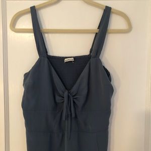 Cinch-front Midi Dress